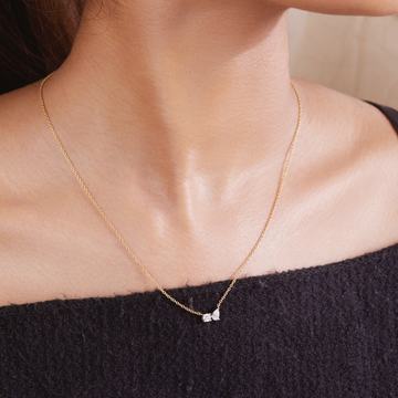 Duo Necklace Lab Grown Diamond 0.50 cts